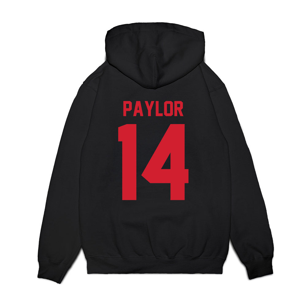 NC State - NCAA Football : Jonathan Paylor - Vintage Helmet Premium Hooded Sweatshirt-1