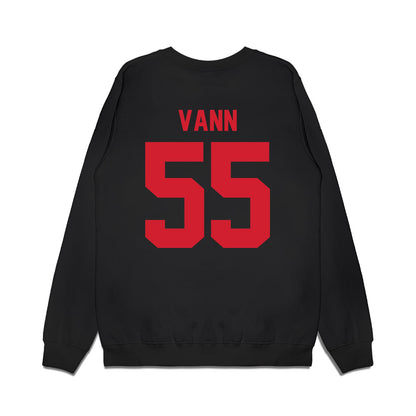 NC State - NCAA Football : Rylan Vann - Vintage Helmet Premium Crewneck Sweatshirt-1