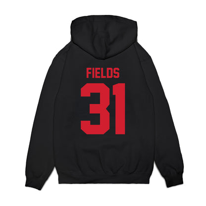 NC State - NCAA Football : Coleson Fields - Vintage Helmet Premium Hooded Sweatshirt-1
