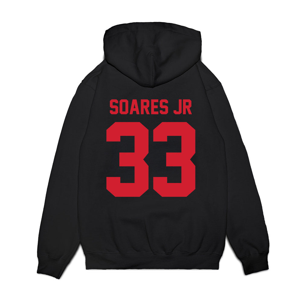 NC State - NCAA Football : Kenny Soares Jr - Vintage Helmet Premium Hooded Sweatshirt-1