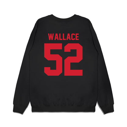 NC State - NCAA Football : Chazz Wallace - Vintage Helmet Premium Crewneck Sweatshirt-1