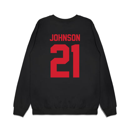 NC State - NCAA Football : Jamel Johnson - Vintage Helmet Premium Crewneck Sweatshirt-1