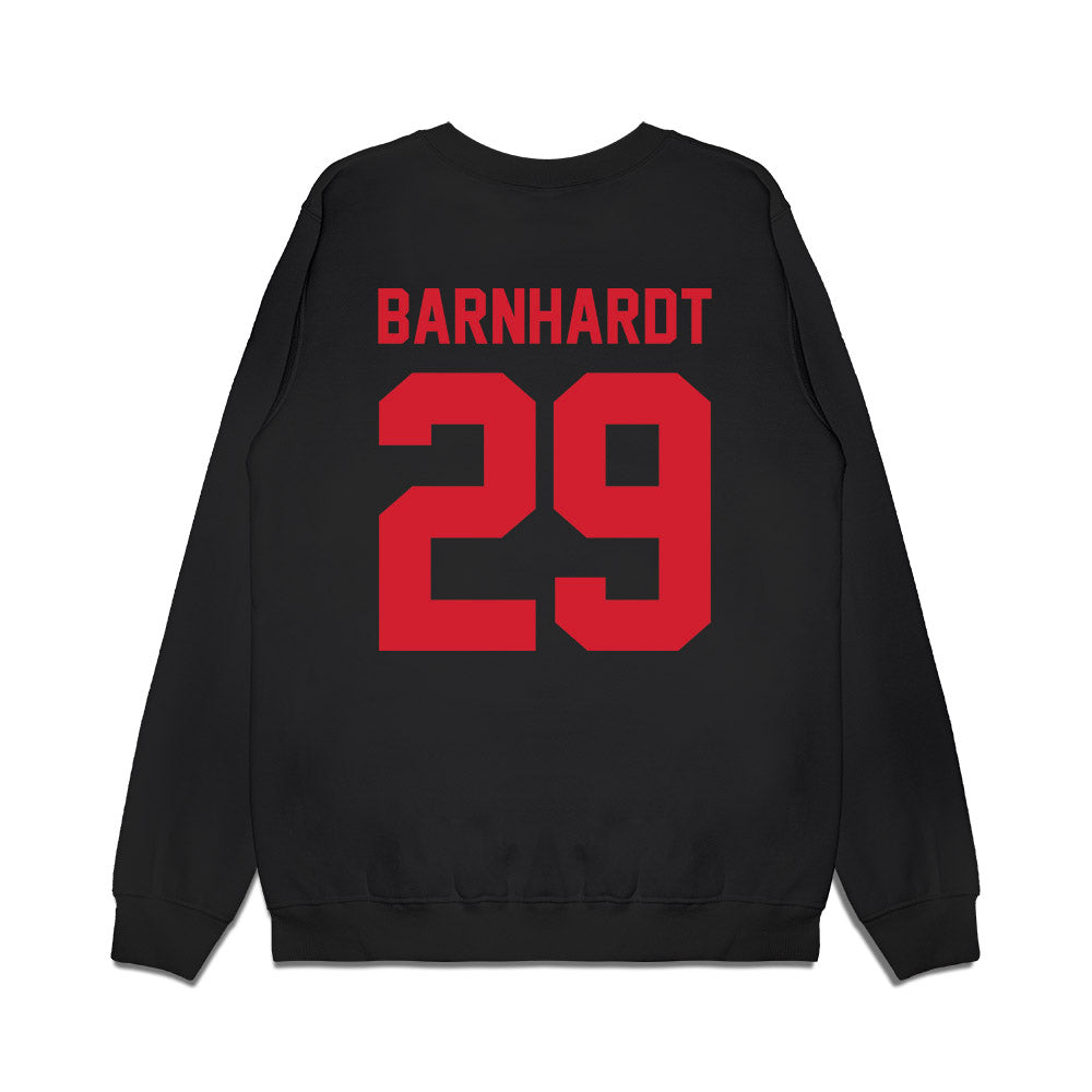 NC State - NCAA Football : Brody Barnhardt - Vintage Helmet Premium Crewneck Sweatshirt-1