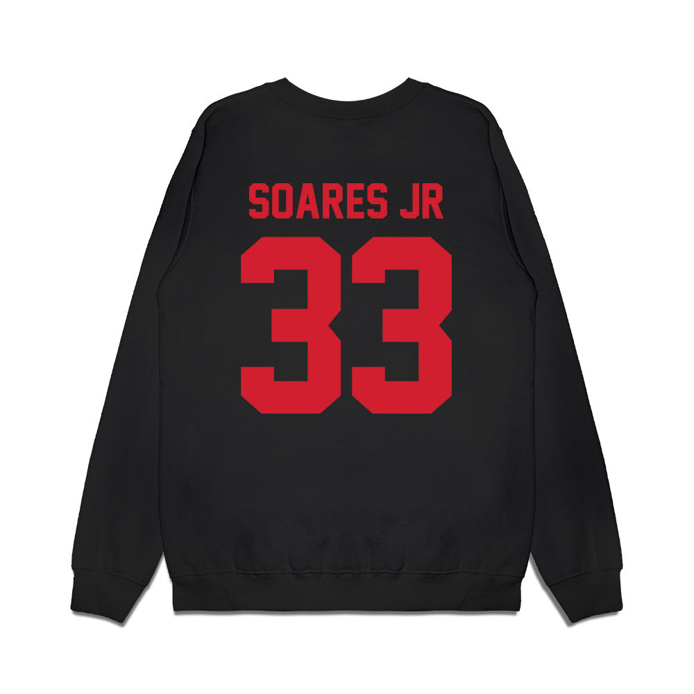 NC State - NCAA Football : Kenny Soares Jr - Vintage Helmet Premium Crewneck Sweatshirt-1