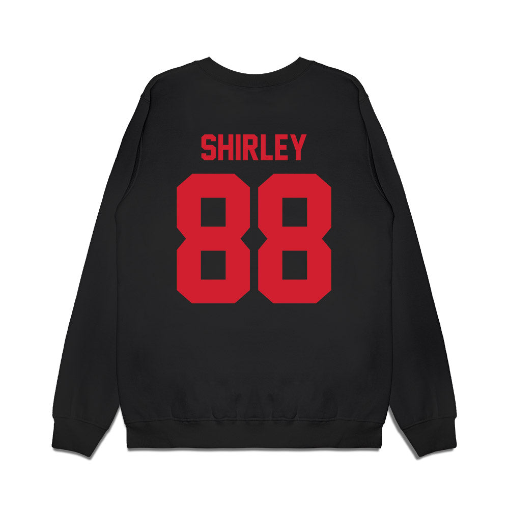 NC State - NCAA Football : Isaiah Shirley - Vintage Helmet Premium Crewneck Sweatshirt-1