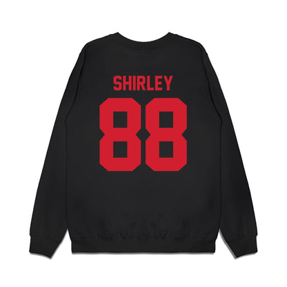 NC State - NCAA Football : Isaiah Shirley - Vintage Helmet Premium Crewneck Sweatshirt-1