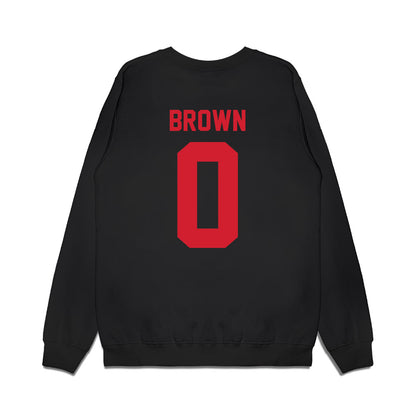 NC State - NCAA Football : Sean Brown - Vintage Helmet Premium Crewneck Sweatshirt-1