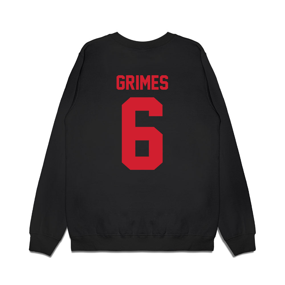 NC State - NCAA Football : Wesley Grimes - Vintage Helmet Premium Crewneck Sweatshirt-1