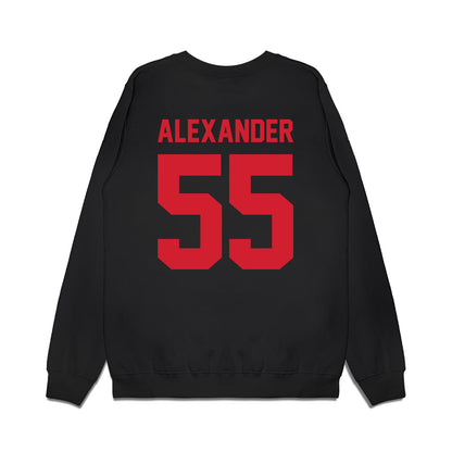 NC State - NCAA Football : Blair Alexander - Vintage Helmet Premium Crewneck Sweatshirt-1