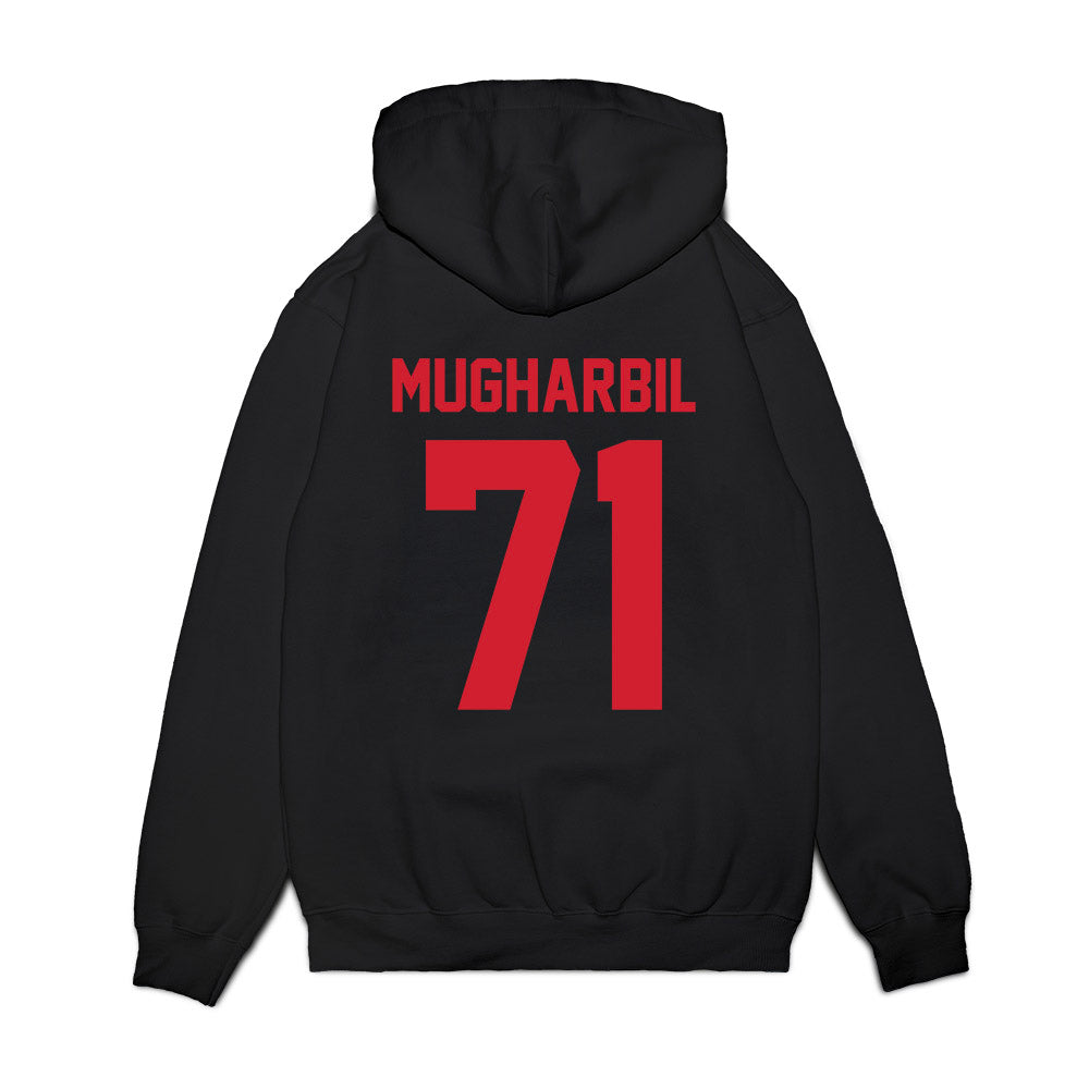 NC State - NCAA Football : Yousef Mugharbil - Vintage Helmet Premium Hooded Sweatshirt-1