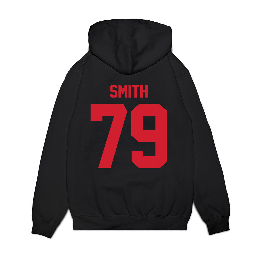 NC State - NCAA Football : Kamen Smith - Vintage Helmet Premium Hooded Sweatshirt-1