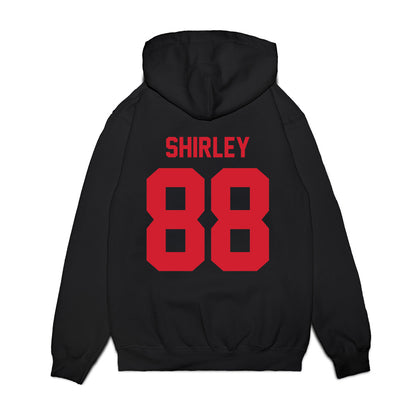 NC State - NCAA Football : Isaiah Shirley - Vintage Helmet Premium Hooded Sweatshirt-1