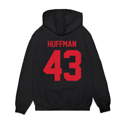 NC State - NCAA Football : Nathan Huffman - Vintage Helmet Premium Hooded Sweatshirt-1