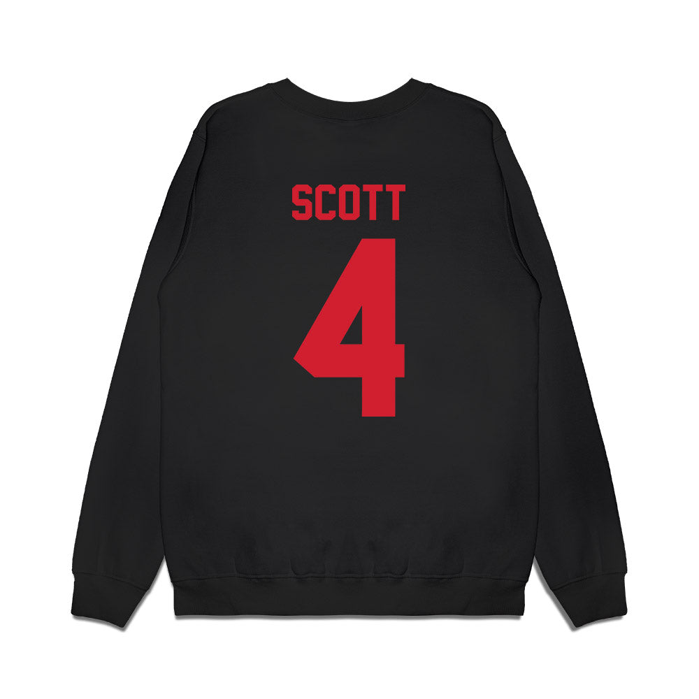 NC State - NCAA Football : Jayden Scott - Vintage Helmet Premium Crewneck Sweatshirt-1