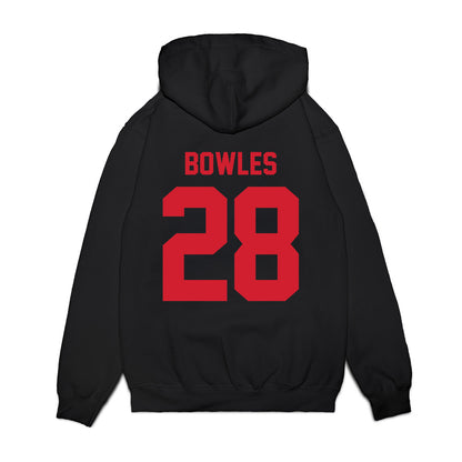 NC State - NCAA Football : Aristotle Bowles - Vintage Helmet Premium Hooded Sweatshirt-1
