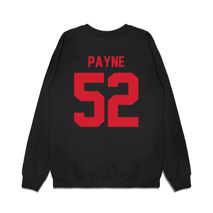 NC State - NCAA Football : Kage Payne - Vintage Helmet Premium Crewneck Sweatshirt-1