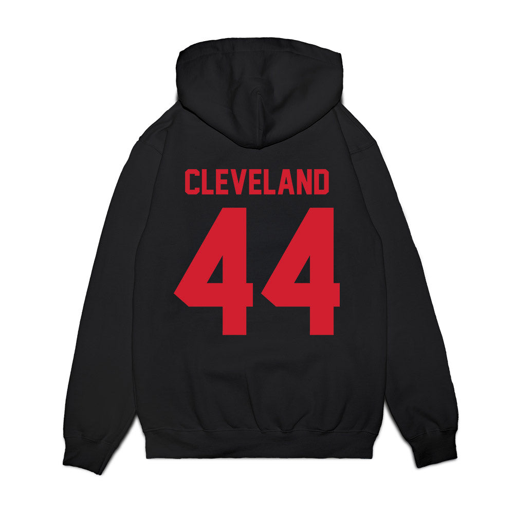 NC State - NCAA Football : Brandon Cleveland - Vintage Helmet Premium Hooded Sweatshirt-1