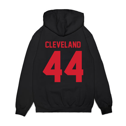 NC State - NCAA Football : Brandon Cleveland - Vintage Helmet Premium Hooded Sweatshirt-1