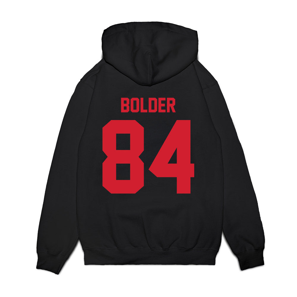 NC State - NCAA Football : Jerel Bolder - Vintage Helmet Premium Hooded Sweatshirt-1