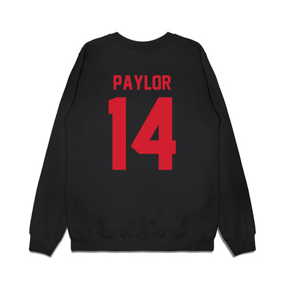 NC State - NCAA Football : Jonathan Paylor - Vintage Helmet Premium Crewneck Sweatshirt-1