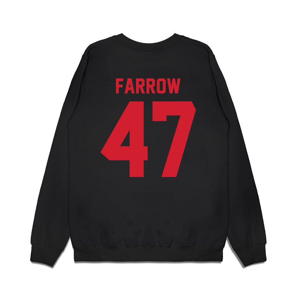 NC State - NCAA Football : Adrian Farrow - Vintage Helmet Premium Crewneck Sweatshirt-1