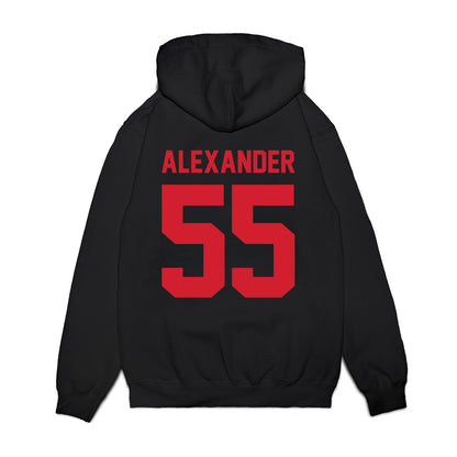 NC State - NCAA Football : Blair Alexander - Vintage Helmet Premium Hooded Sweatshirt-1