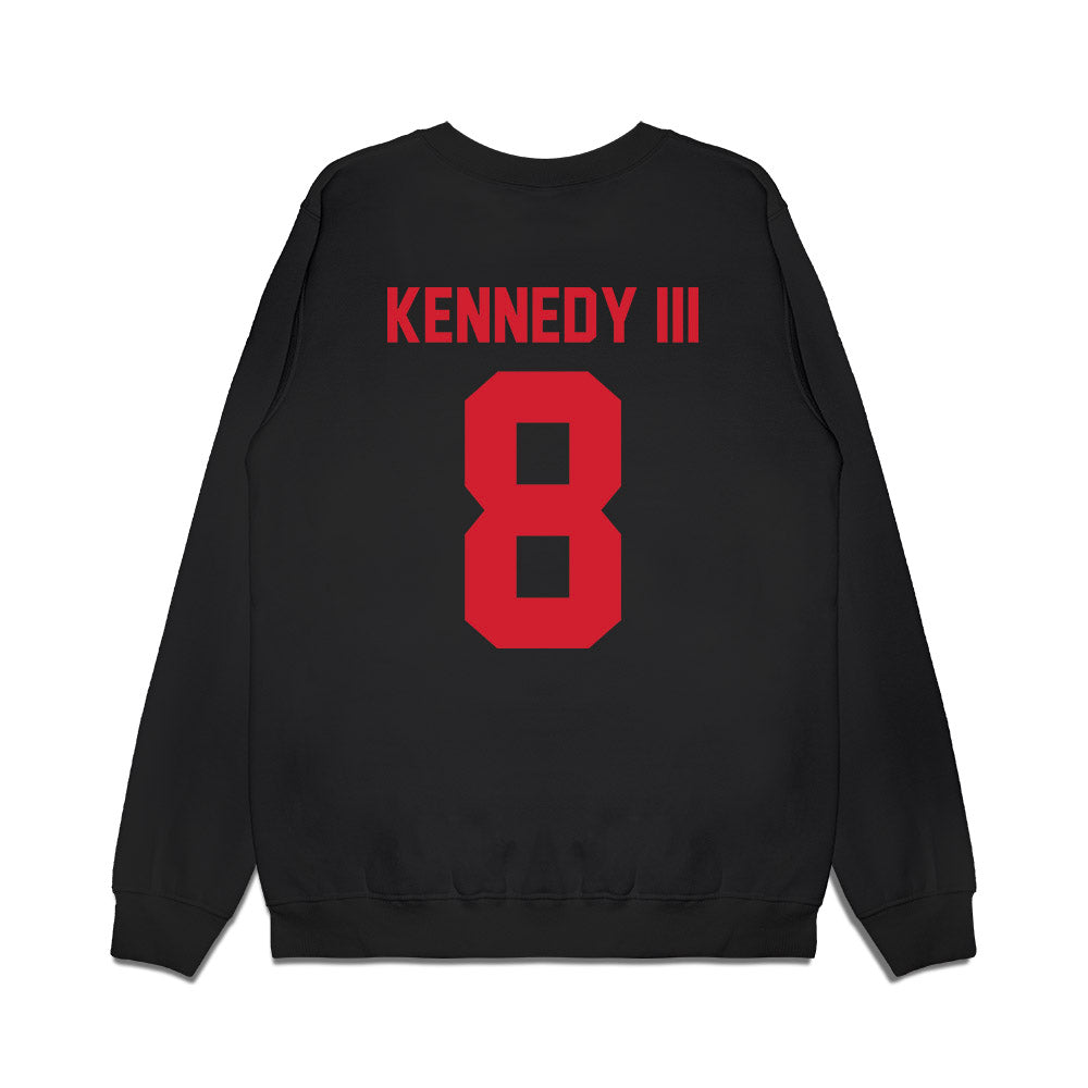 NC State - NCAA Football : Robert Kennedy III - Vintage Helmet Premium Crewneck Sweatshirt-1