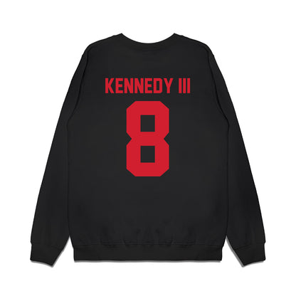 NC State - NCAA Football : Robert Kennedy III - Vintage Helmet Premium Crewneck Sweatshirt-1