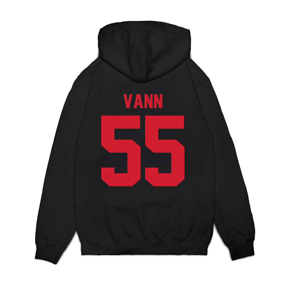 NC State - NCAA Football : Rylan Vann - Vintage Helmet Premium Hooded Sweatshirt-1