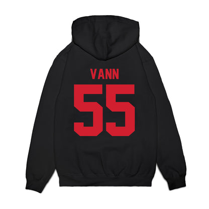 NC State - NCAA Football : Rylan Vann - Vintage Helmet Premium Hooded Sweatshirt-1