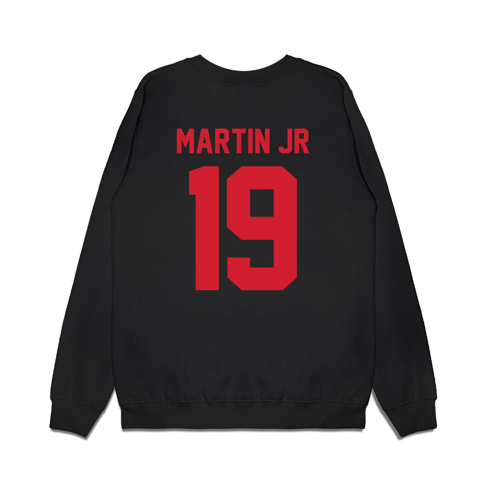 NC State - NCAA Football : KJ Martin Jr - Vintage Helmet Premium Crewneck Sweatshirt-1