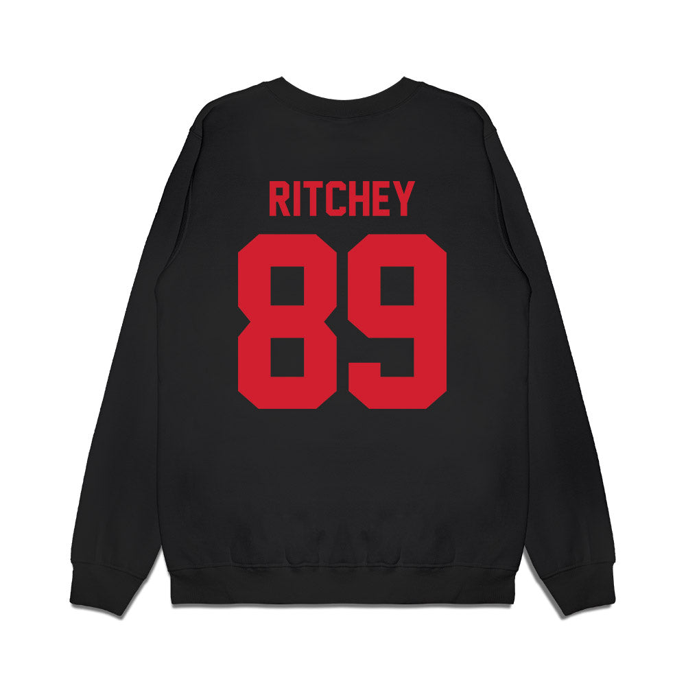 NC State - NCAA Football : Gus Ritchey - Vintage Helmet Premium Crewneck Sweatshirt-1