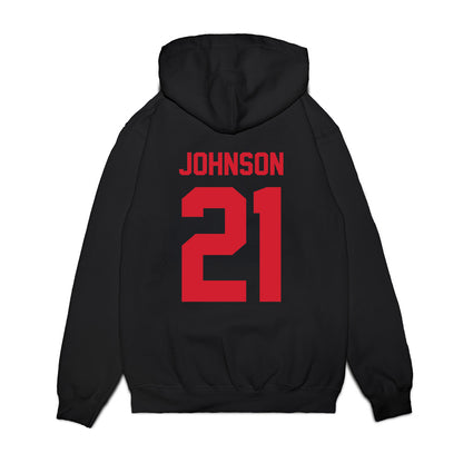 NC State - NCAA Football : Jamel Johnson - Vintage Helmet Premium Hooded Sweatshirt-1