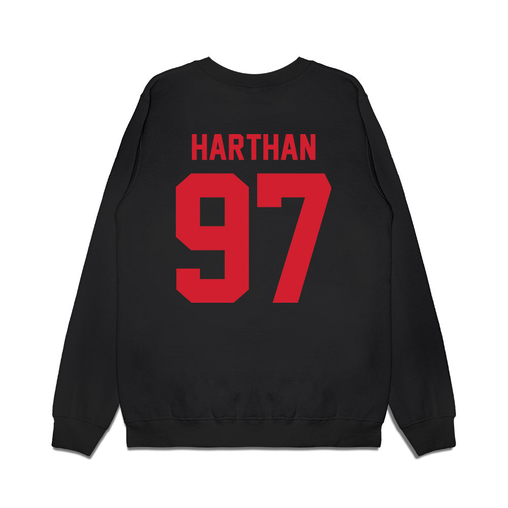 NC State - NCAA Football : Cristian Harthan - Vintage Helmet Premium Crewneck Sweatshirt-1
