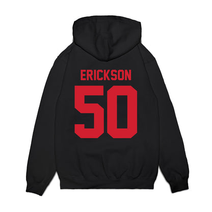 NC State - NCAA Football : Val Erickson - Vintage Helmet Premium Hooded Sweatshirt-1
