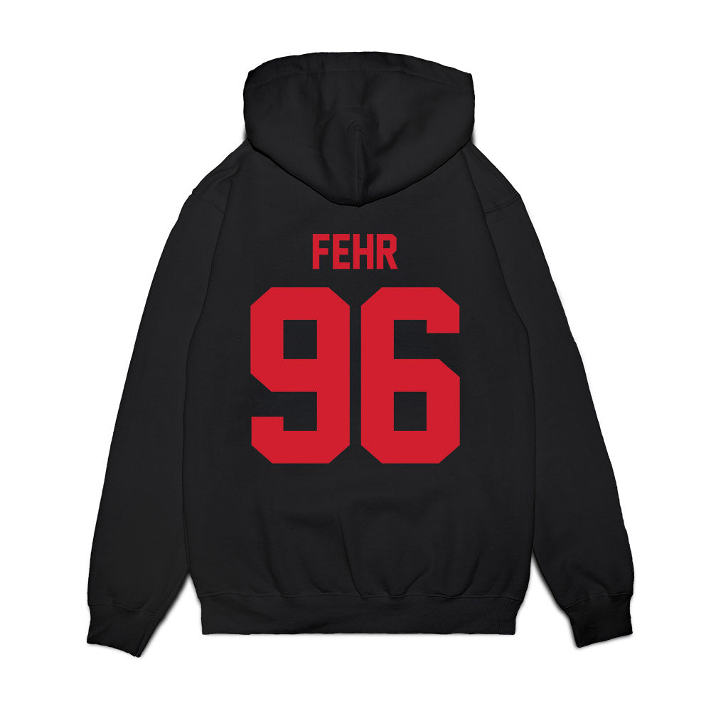 NC State - NCAA Football : Owen Fehr - Vintage Helmet Premium Hooded Sweatshirt-1