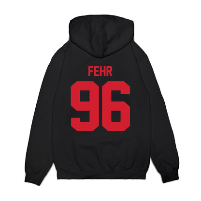 NC State - NCAA Football : Owen Fehr - Vintage Helmet Premium Hooded Sweatshirt-1