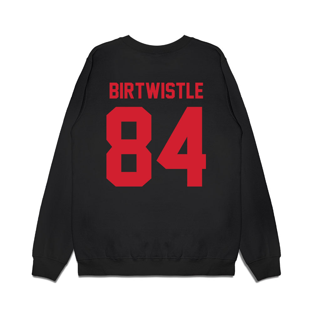 NC State - NCAA Football : Charlie Birtwistle - Vintage Helmet Premium Crewneck Sweatshirt-1