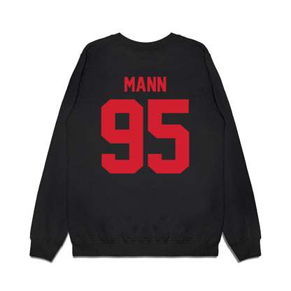 NC State - NCAA Football : Jake Mann - Vintage Helmet Premium Crewneck Sweatshirt-1