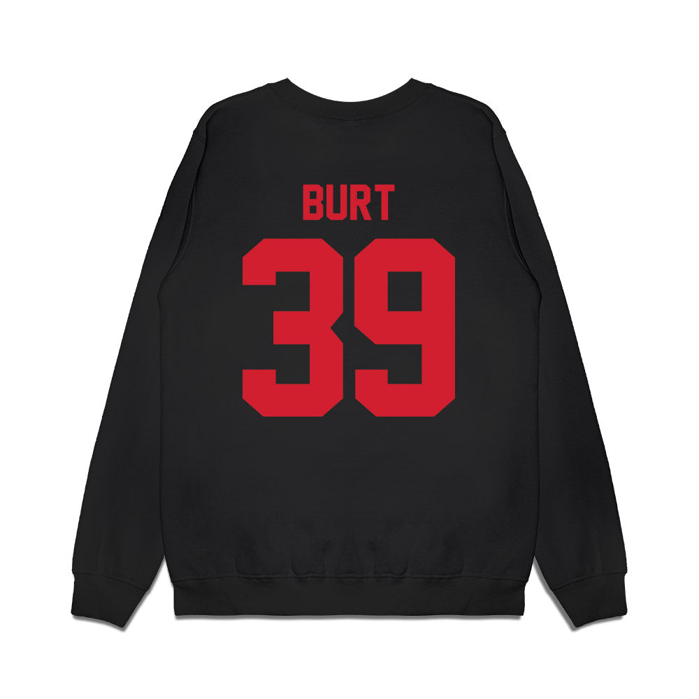 NC State - NCAA Football : Foster Burt - Vintage Helmet Premium Crewneck Sweatshirt-1