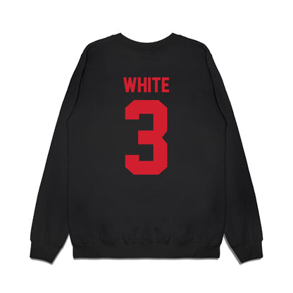 NC State - NCAA Football : Aydan White - Vintage Helmet Premium Crewneck Sweatshirt-1