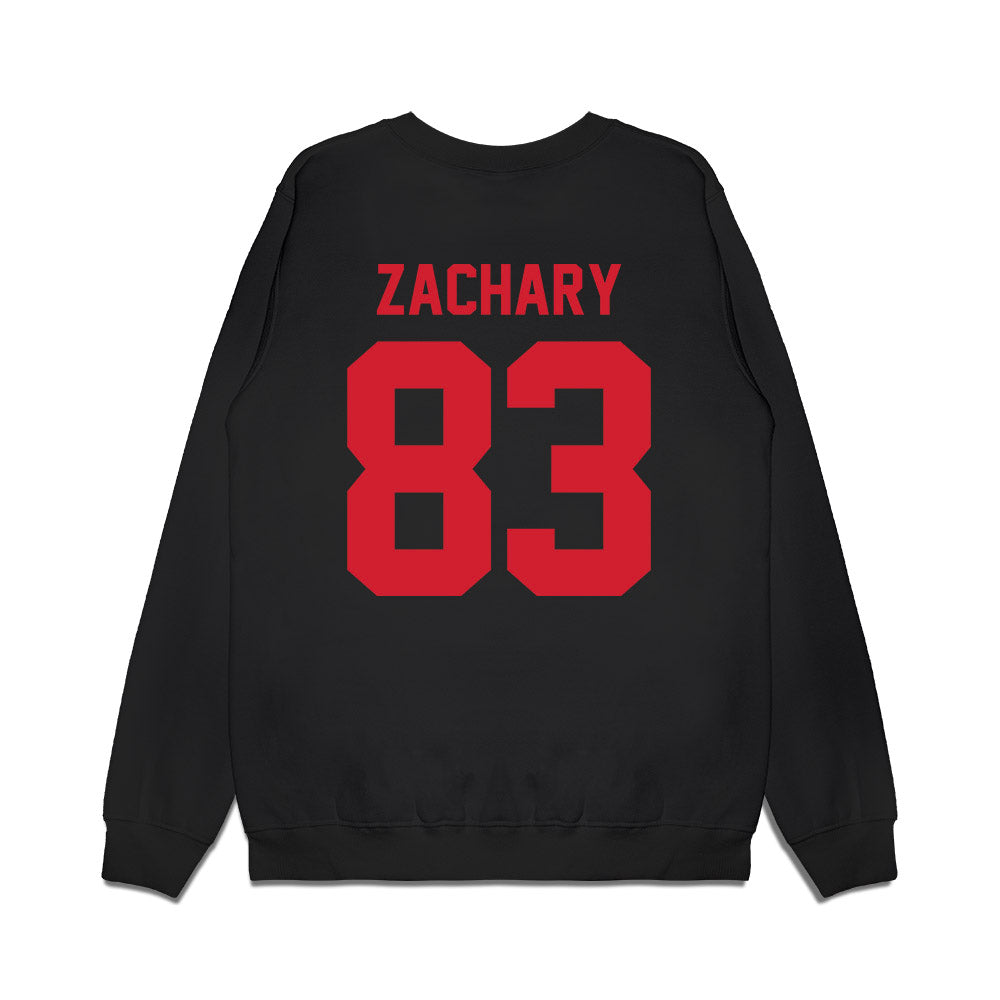 NC State - NCAA Football : Christian Zachary - Vintage Helmet Premium Crewneck Sweatshirt-1