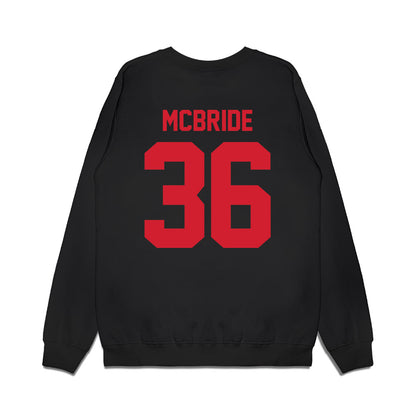 NC State - NCAA Football : Kelvon McBride - Vintage Helmet Premium Crewneck Sweatshirt-1