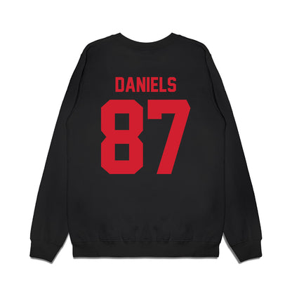 NC State - NCAA Football : Dante Daniels - Vintage Helmet Premium Crewneck Sweatshirt-1