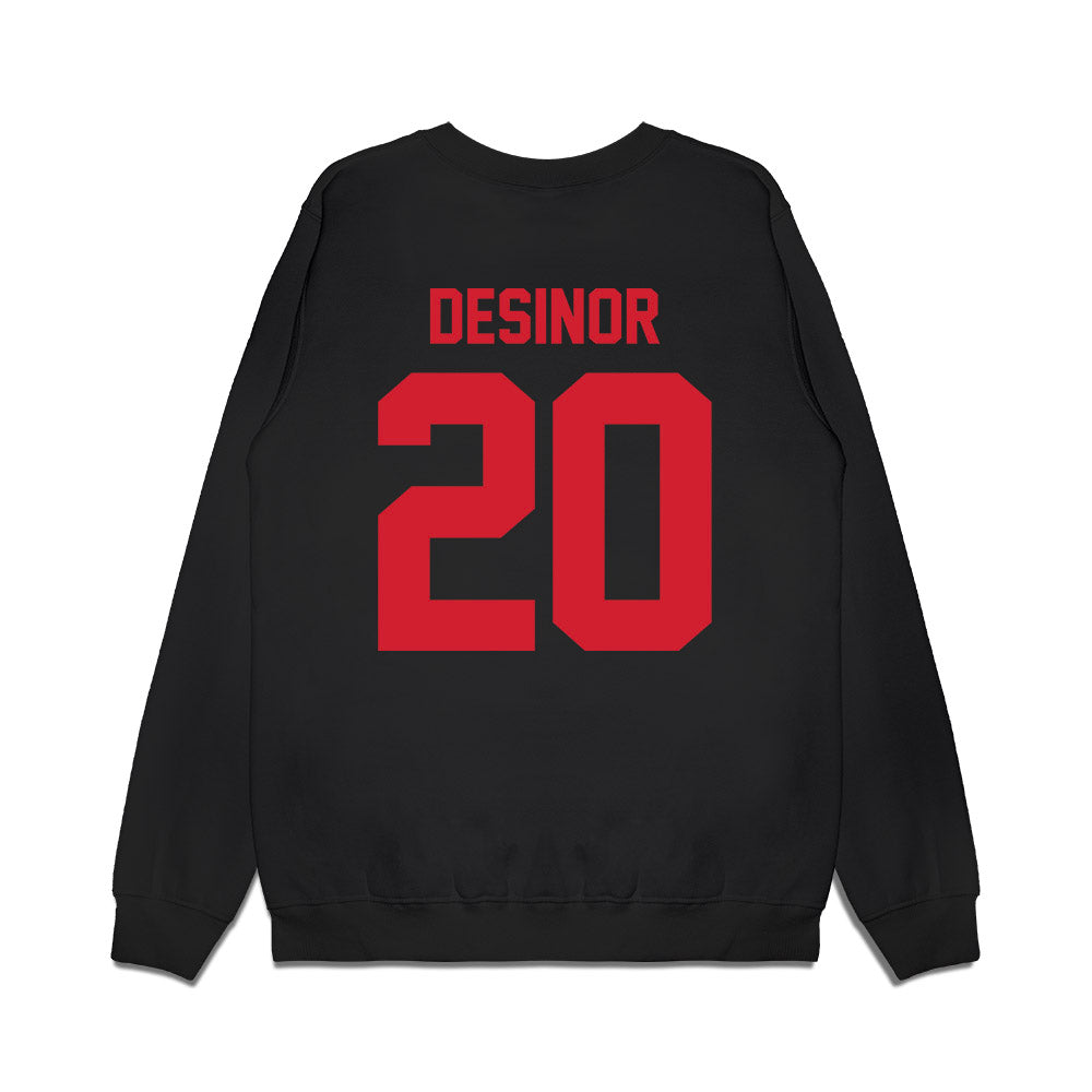 NC State - NCAA Football : Deandre Desinor - Vintage Helmet Premium Crewneck Sweatshirt-1