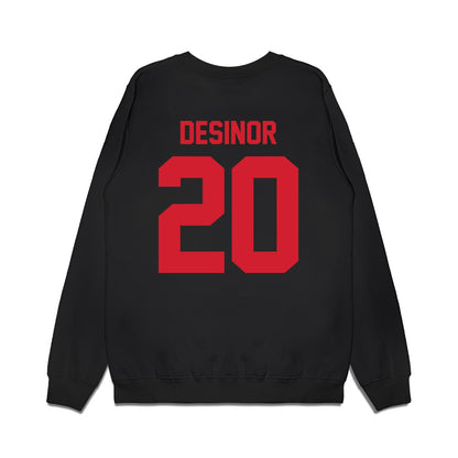 NC State - NCAA Football : Deandre Desinor - Vintage Helmet Premium Crewneck Sweatshirt-1