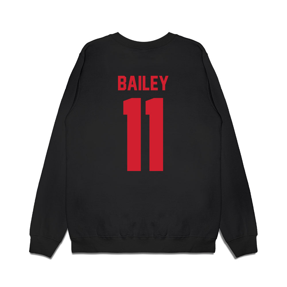 NC State - NCAA Football : Cedrick Bailey - Vintage Helmet Premium Crewneck Sweatshirt-1