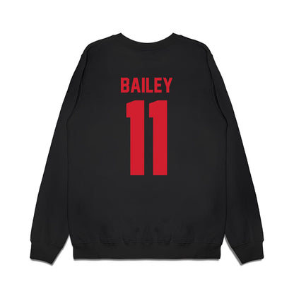 NC State - NCAA Football : Cedrick Bailey - Vintage Helmet Premium Crewneck Sweatshirt-1