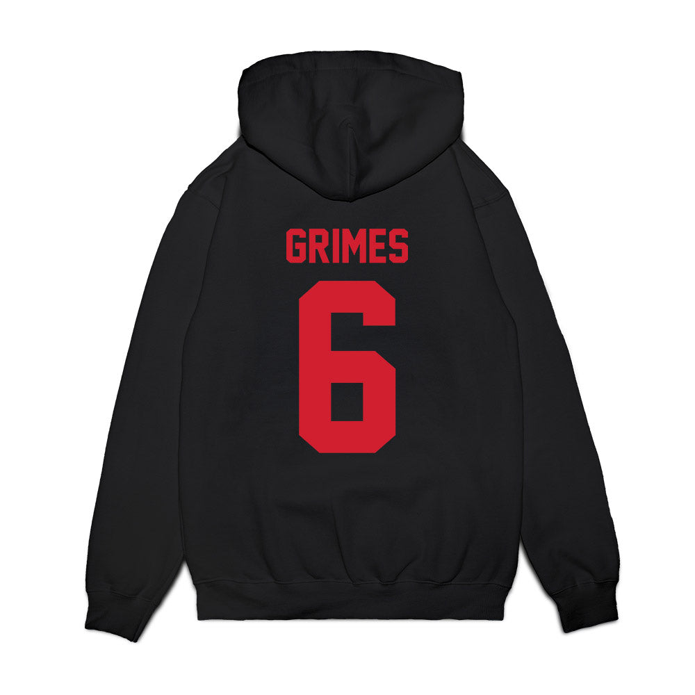 NC State - NCAA Football : Wesley Grimes - Vintage Helmet Premium Hooded Sweatshirt-1