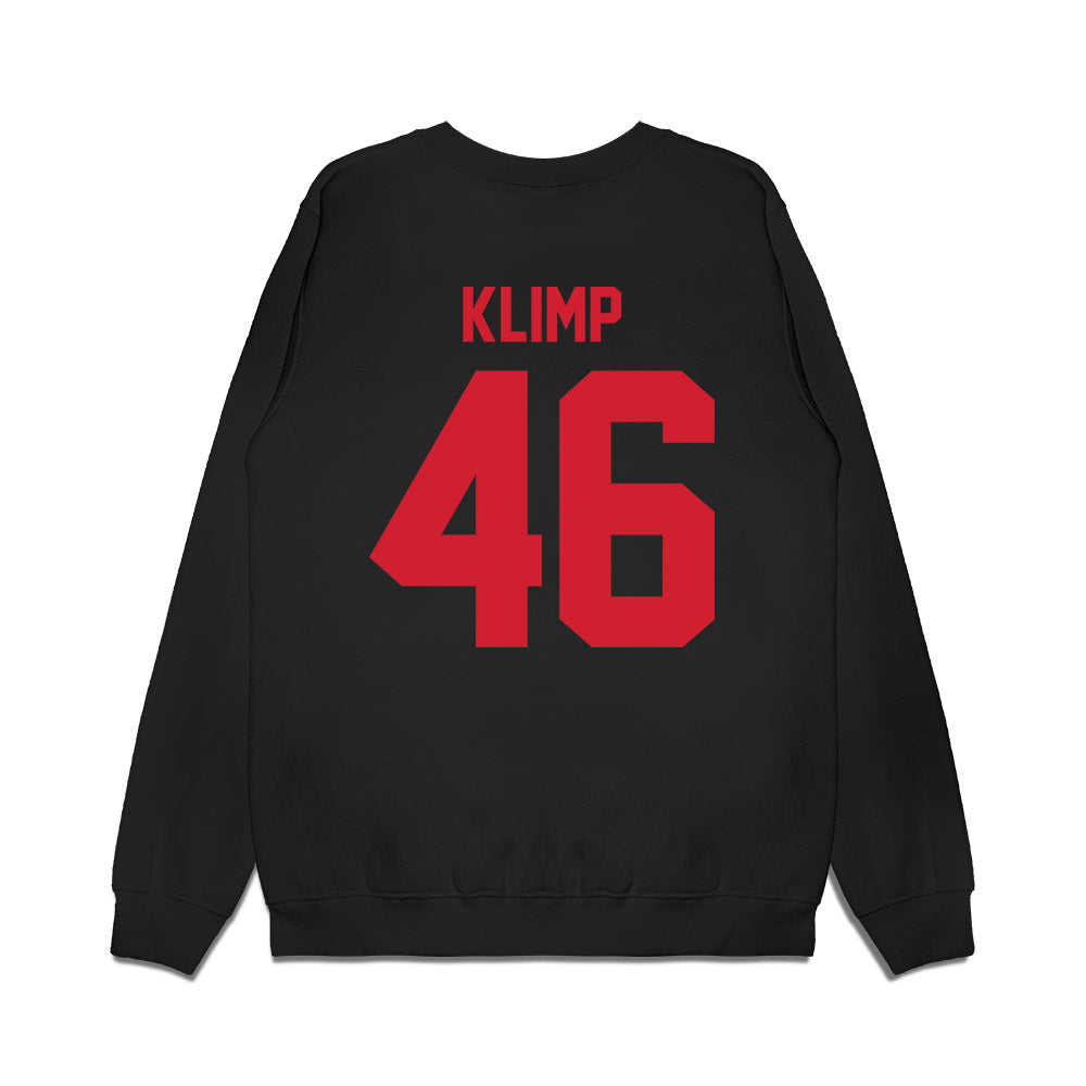 NC State - NCAA Football : Ryan Klimp - Vintage Helmet Premium Crewneck Sweatshirt-1